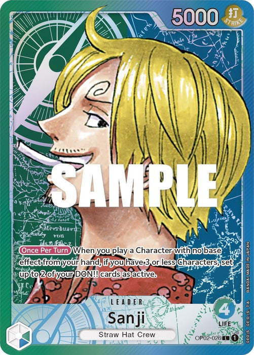 Image for Sanji (Alternate Art) (OP02-026) (Foil) [Paramount War] - One Piece Card Game