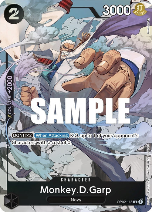 Monkey.D.Garp (115) (Alternate Art) (OP02-115) (Foil) [Paramount War]