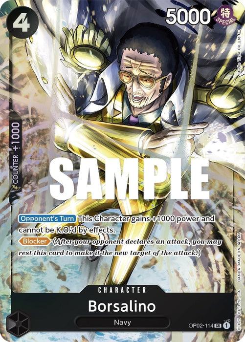 Image for Borsalino (Alternate Art) (OP02-114) (Foil) [Paramount War] - One Piece Card Game