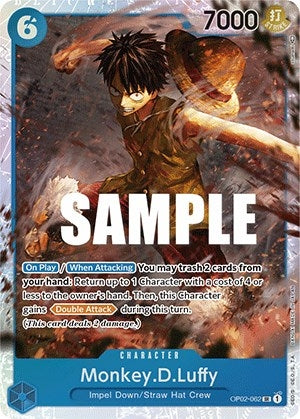 Image for Monkey.D.Luffy (062) (OP02-062) (Foil) [Paramount War] - One Piece Card Game
