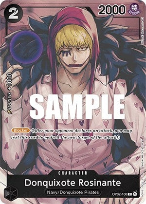 Image for Donquixote Rosinante (Box Topper) (OP02-108) (Foil) [Paramount War] - One Piece Card Game