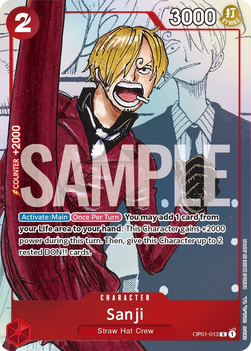 Sanji - OP01-013 (Alternate Art) [OP01-013] (One Piece Promotion Cards)
