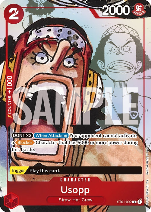 Usopp - ST01-002 (Alternate Art) [ST01-002] (One Piece Promotion Cards)