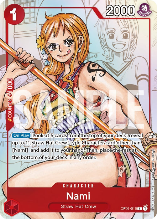 Nami - OP01-016 (Alternate Art) [OP01-016] (One Piece Promotion Cards)
