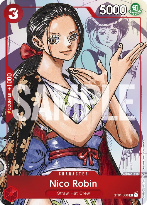 Nico Robin - ST01-008 (Alternate Art) [ST01-008] (One Piece Promotion Cards)