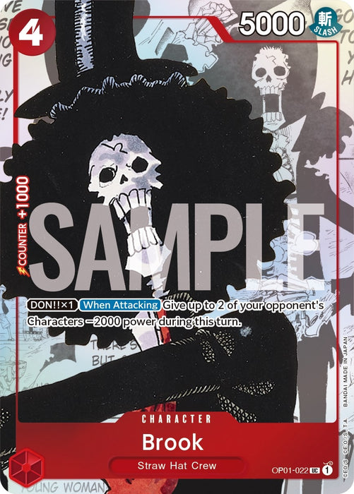 Brook - OP01-022 (Alternate Art) (OP01-022) (Foil) [One Piece Promotion Cards]