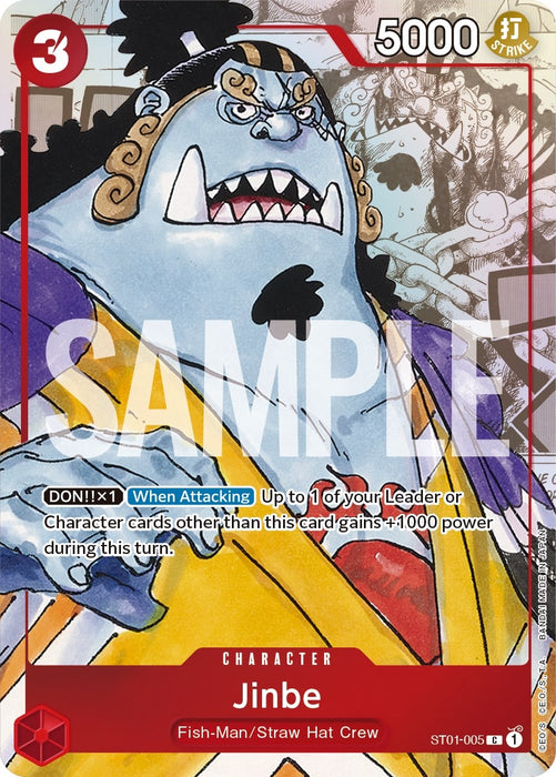 Jinbe - ST01-005 (Alternate Art) [ST01-005] (One Piece Promotion Cards)