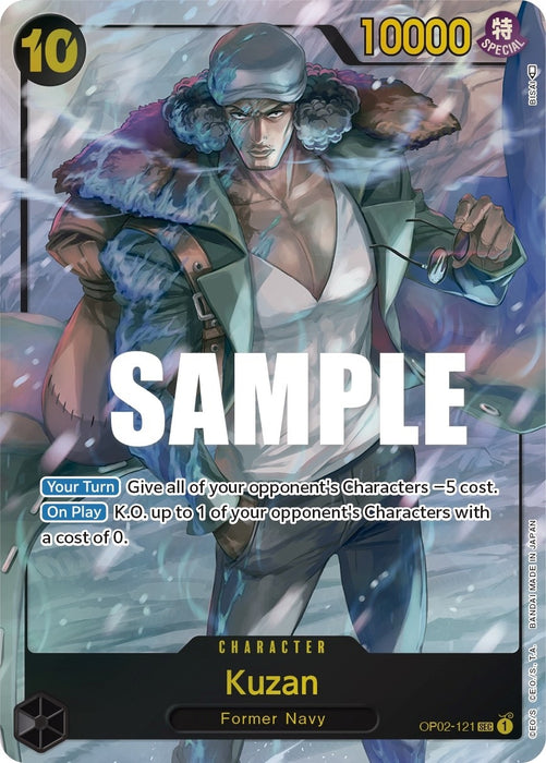 Kuzan (121) (Alternate Art) (OP02-121) (Foil) [Paramount War]