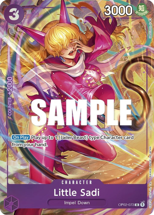 Image for Little Sadi (Alternate Art) (OP02-073) (Foil) [Paramount War] - One Piece Card Game