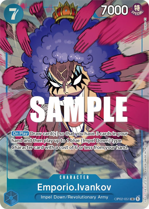Image for Emporio.Ivankov (051) (Alternate Art) (OP02-051) (Foil) [Paramount War] - One Piece Card Game