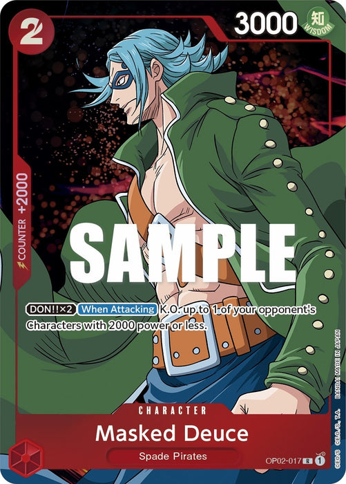 Image for Masked Deuce (Alternate Art) (OP02-017) (Foil) [Paramount War] - One Piece Card Game