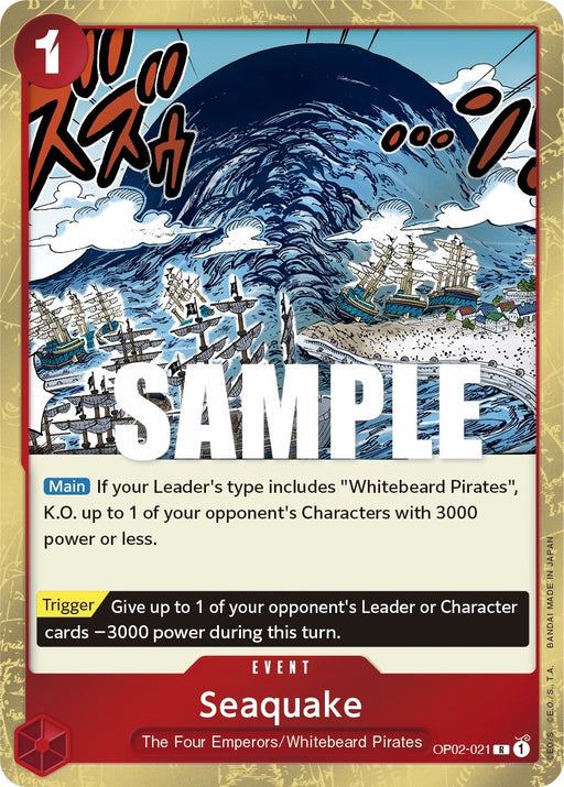 Image for Seaquake (OP02-021) (Foil) [Paramount War] - One Piece Card Game