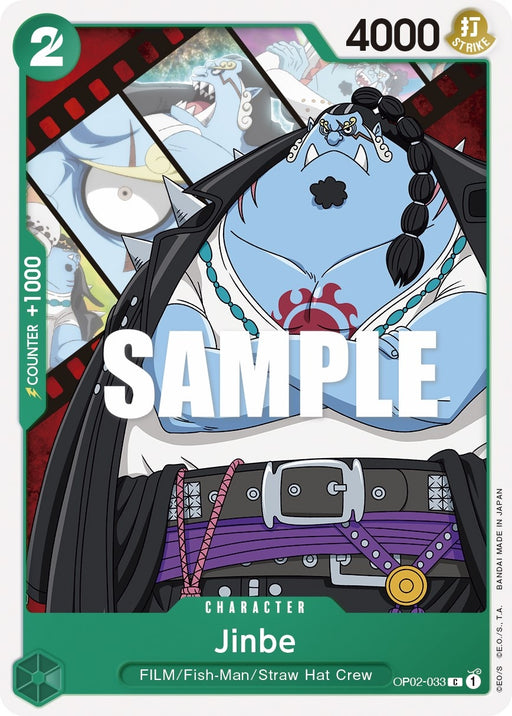 Image for Jinbe (OP02-033) [Paramount War] - One Piece Card Game