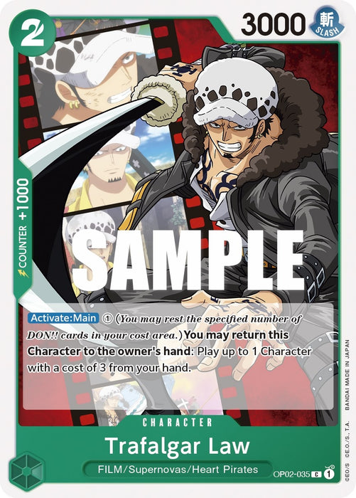 Image for Trafalgar Law (OP02-035) [Paramount War] - One Piece Card Game
