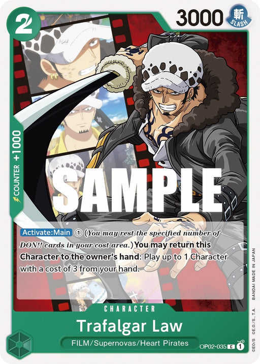 Image for Trafalgar Law (OP02-035) [Paramount War] - One Piece Card Game