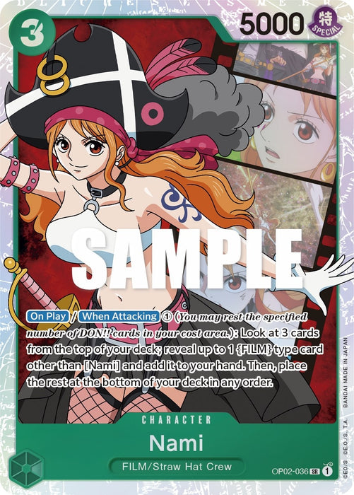 Nami (OP02-036) (Foil) [Paramount War]
