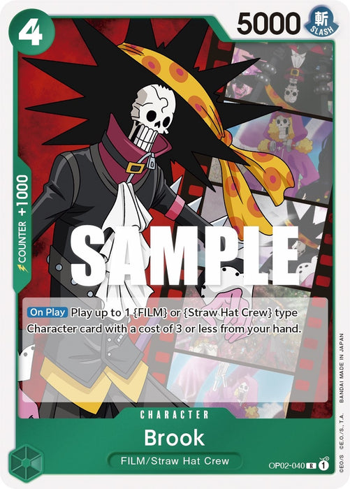 Image for Brook (OP02-040) [Paramount War] - One Piece Card Game