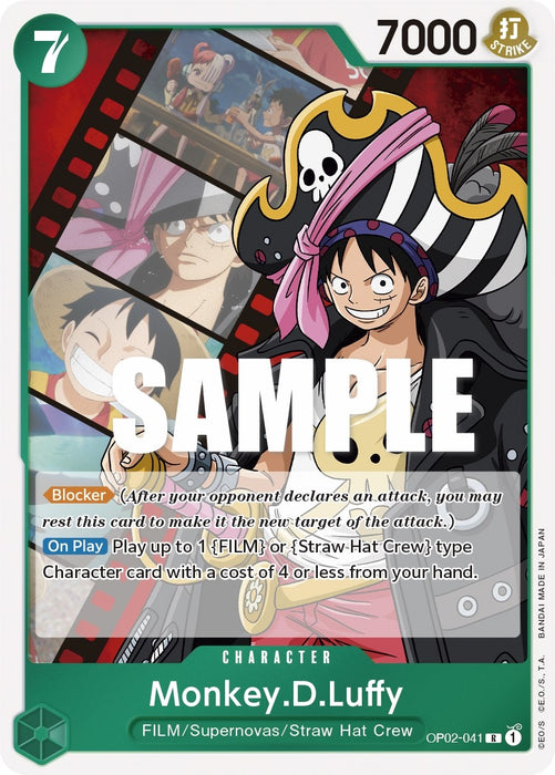Image for Monkey.D.Luffy (041) (OP02-041) (Foil) [Paramount War] - One Piece Card Game
