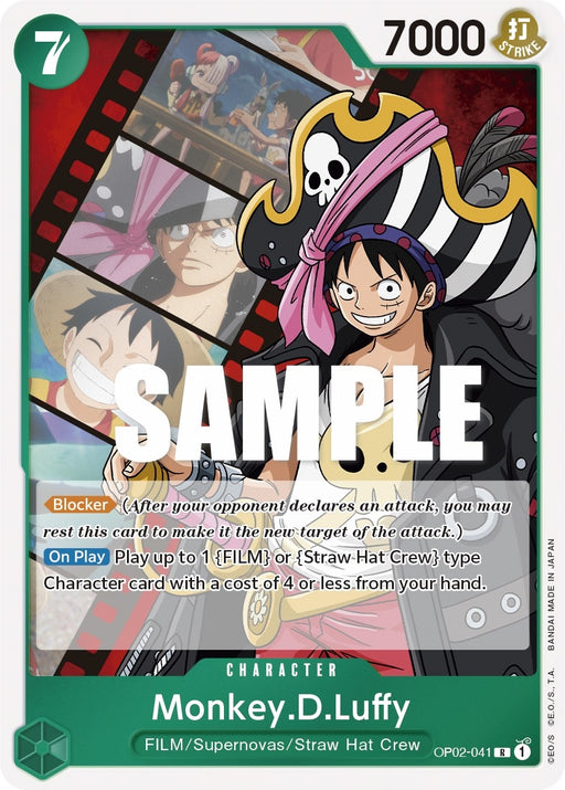 Image for Monkey.D.Luffy (041) (OP02-041) (Foil) [Paramount War] - One Piece Card Game
