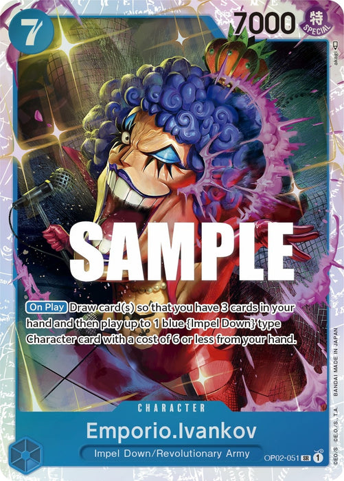 Image for Emporio.Ivankov (051) (OP02-051) (Foil) [Paramount War] - One Piece Card Game
