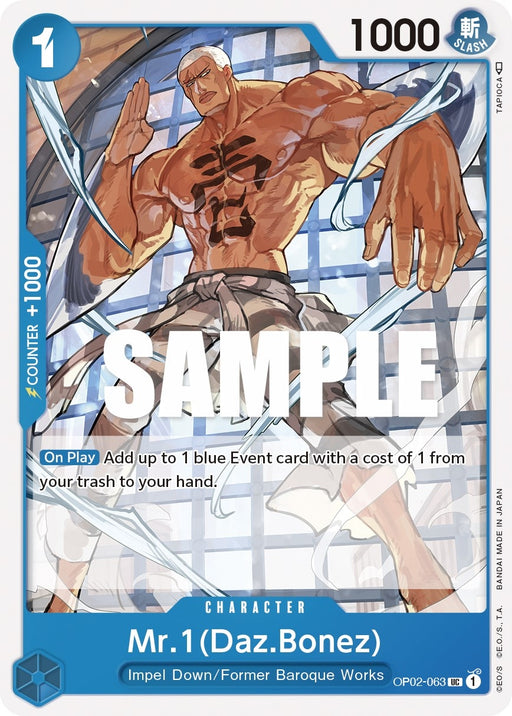 Image for Mr.1 (Daz.Bonez) (OP02-063) [Paramount War] - One Piece Card Game