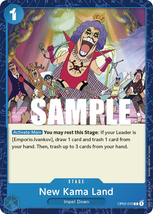 Image for New Kama Land (OP02-070) [Paramount War] - One Piece Card Game