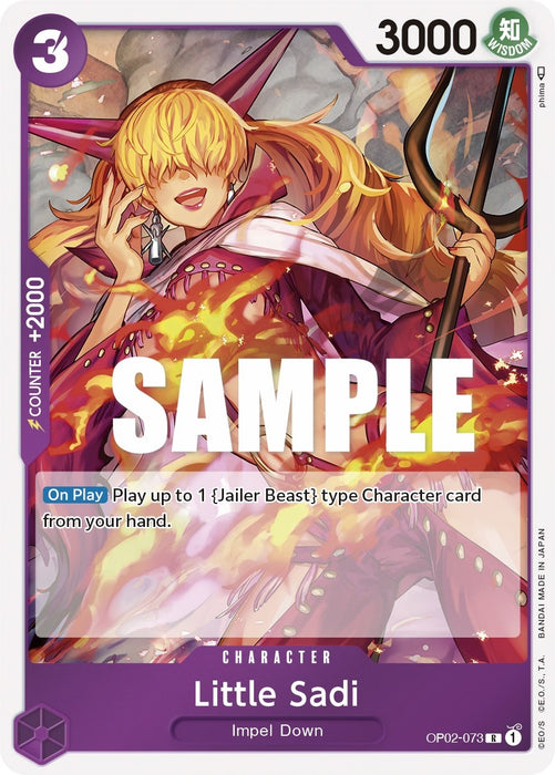Image for Little Sadi (OP02-073) (Foil) [Paramount War] - One Piece Card Game