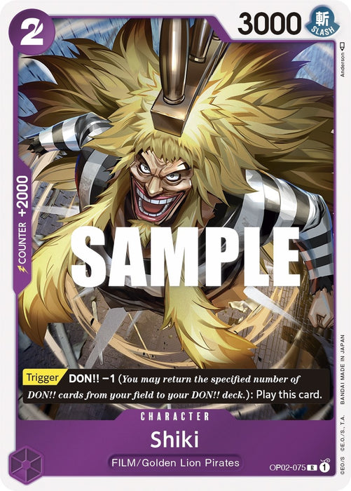 Image for Shiki (OP02-075) (Foil) [Paramount War] - One Piece Card Game