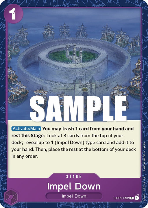 Image for Impel Down (OP02-092) [Paramount War] - One Piece Card Game