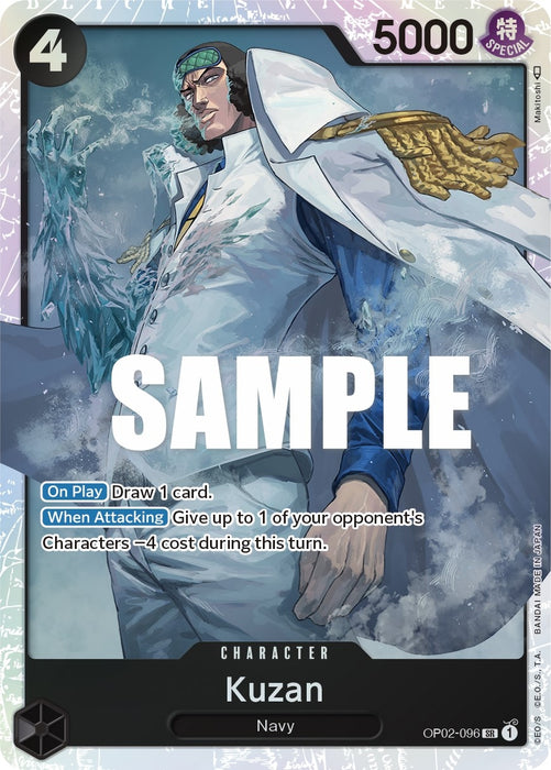 Kuzan (096) (OP02-096) (Foil) [Paramount War]