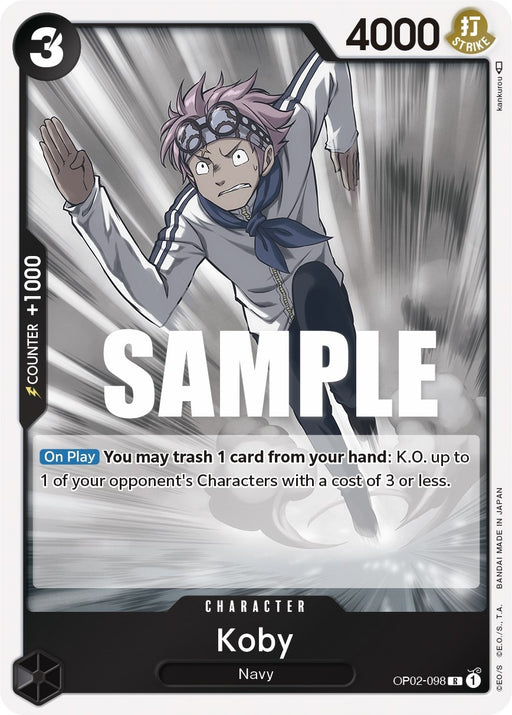 Image for Koby (OP02-098) (Foil) [Paramount War] - One Piece Card Game