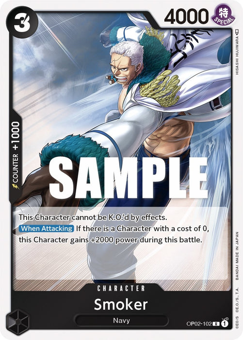 Smoker (102) (OP02-102) (Foil) [Paramount War]