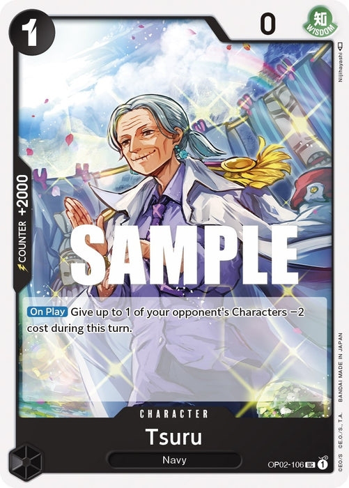 Image for Tsuru (OP02-106) [Paramount War] - One Piece Card Game
