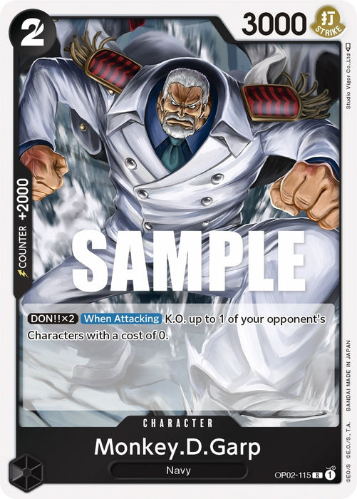 Monkey.D.Garp (115) (OP02-115) (Foil) [Paramount War]