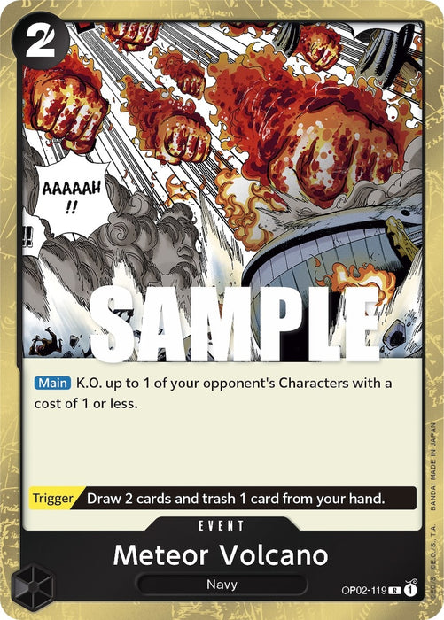 Meteor Volcano (OP02-119) (Foil) [Paramount War]