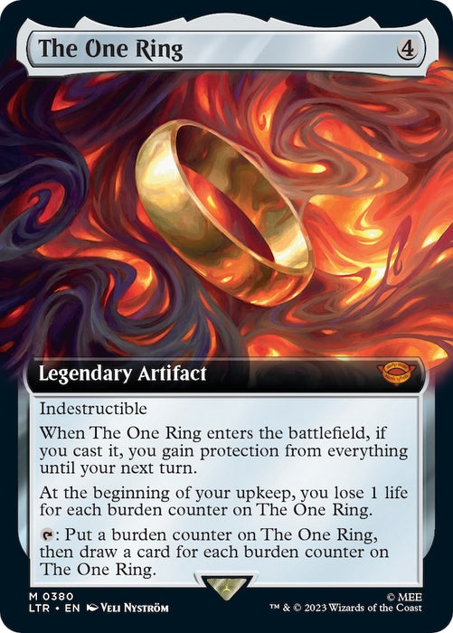 Image for The One Ring (Extended Art) (380) (Foil) [Universes Beyond: The Lord of the Rings: Tales of Middle-earth] - Magic: The Gathering