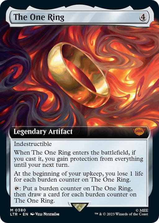 Image for The One Ring (Extended Art) (380) (Foil) [Universes Beyond: The Lord of the Rings: Tales of Middle-earth] - Magic: The Gathering