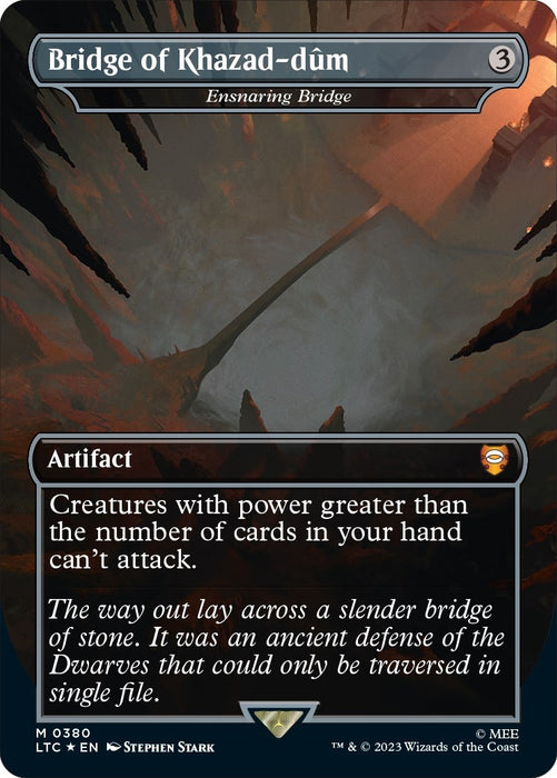 Image for Bridge of Khazad-dum - Ensnaring Bridge (Surge Foil) (380) (Foil) [The Lord of the Rings: Tales of Middle-earth] - Magic: The Gathering