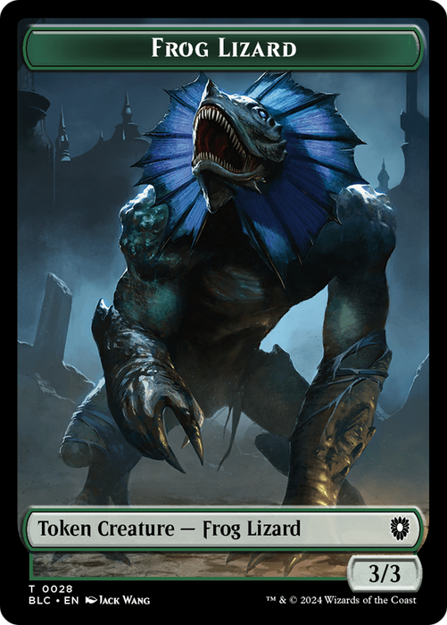 Frog Lizard [TBLC-028] - Bloomburrow Commander Tokens