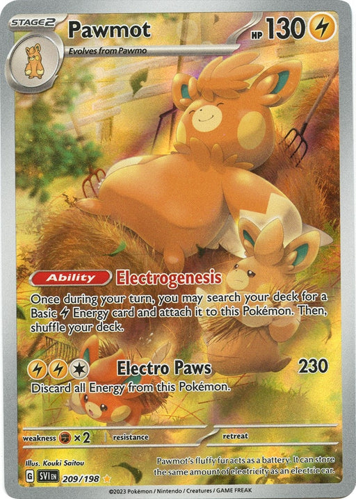 Image for Pawmot (209/198) (Holofoil) [SV01: Scarlet & Violet Base Set] - Pokemon