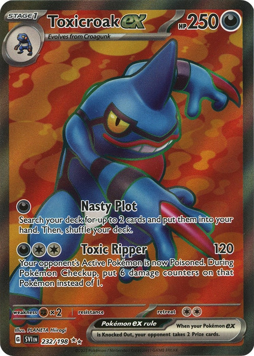 Image for Toxicroak ex (232/198) (Holofoil) [SV01: Scarlet & Violet Base Set] - Pokemon