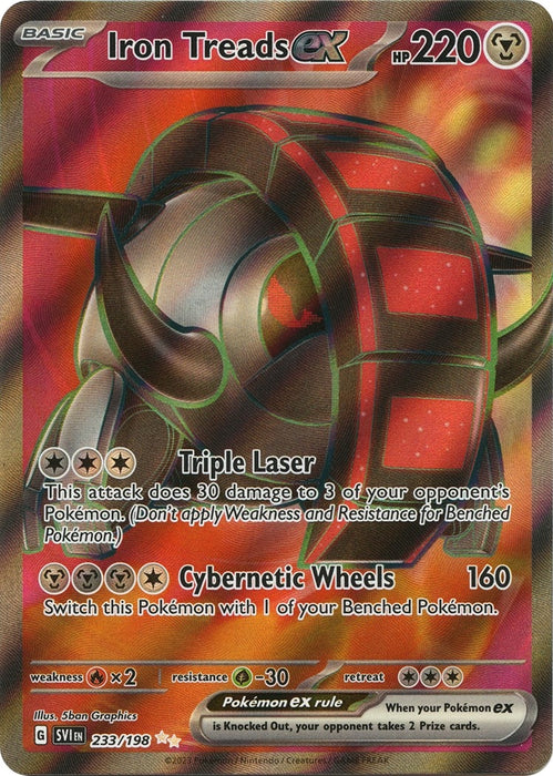 Image for Iron Treads ex (233/198) (Holofoil) [SV01: Scarlet & Violet Base Set] - Pokemon