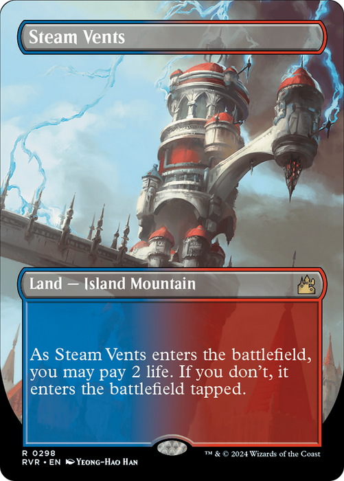 Steam Vents (Borderless) [RVR-298] - Ravnica Remastered