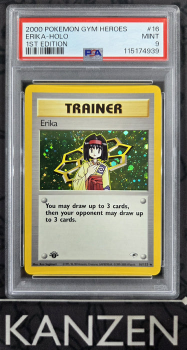 PSA 9 - Erika - Gym Heroes 1st Edition - #16 - 115174939