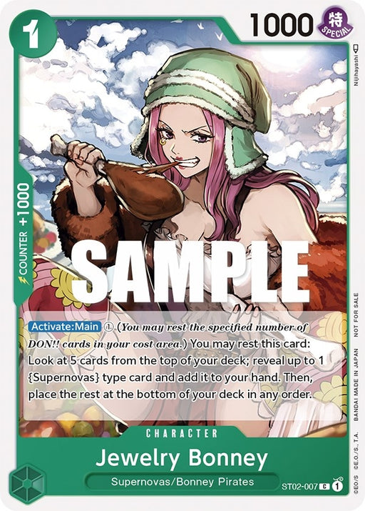Image for Jewelry Bonney (Tournament Pack Vol. 3) [Participant] (ST02-007) [One Piece Promotion Cards] - One Piece Card Game
