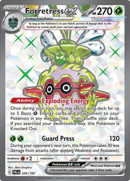 Image for Forretress ex (230/193) (Holofoil) [SV02: Paldea Evolved] - Pokemon