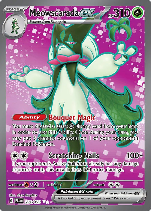 Image for Meowscarada ex (231/193) (Holofoil) [SV02: Paldea Evolved] - Pokemon