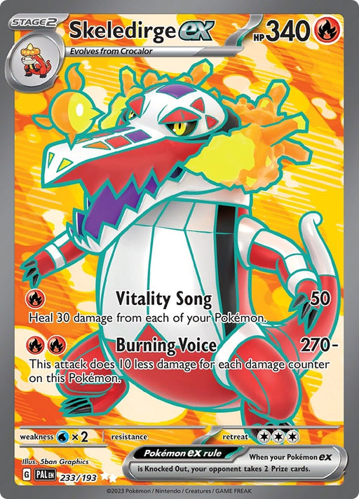 Image for Skeledirge ex (233/193) (Holofoil) [SV02: Paldea Evolved] - Pokemon