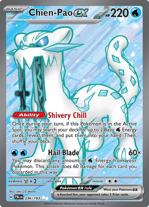 Image for Chien-Pao ex (236/193) (Holofoil) [SV02: Paldea Evolved] - Pokemon