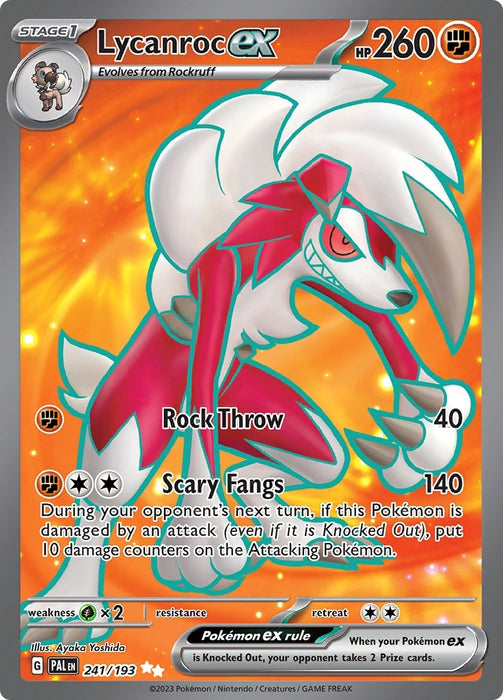 Image for Lycanroc ex (241/193) (Holofoil) [SV02: Paldea Evolved] - Pokemon